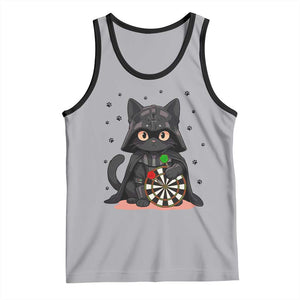 Dark Lord Cat Dartist Gift Tank Top Funny Sci Fi Dart Thrower Gift TS12 Athletic Heather Black Print Your Wear