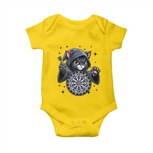Funny Grim Reaper Cat Dart Player Baby Onesie Gothic Dartist Gift TS12 Daisy Print Your Wear