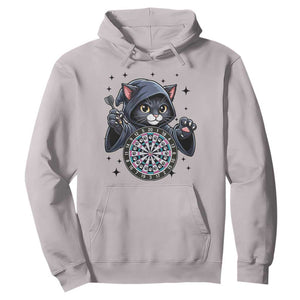 Funny Grim Reaper Cat Dart Player Hoodie Gothic Dartist Gift TS12 Ice Gray Print Your Wear