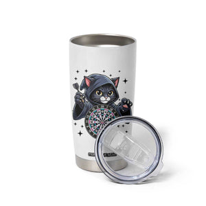 Funny Grim Reaper Cat Dart Player Tumbler Cup Gothic Dartist Gift TS12 Print Your Wear