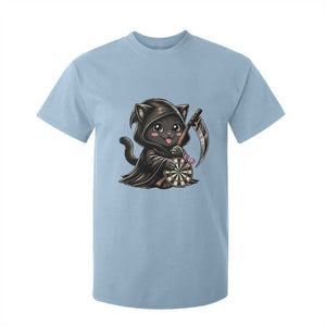 Dark Reaper Cat Throwing Darts T Shirt For Kid Funny Pub Game Gift - Print Your Wear