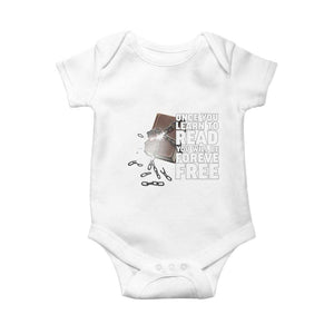 Frederick Douglass Freedom Quote Baby Onesie Once You Learn To Read TS12 White Print Your Wear