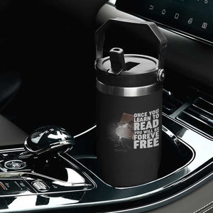 Frederick Douglass Freedom Quote Flip Straw Tumbler Once You Learn To Read TS12 Print Your Wear