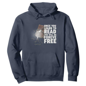 Frederick Douglass Freedom Quote Hoodie Once You Learn To Read TS12 Navy Print Your Wear