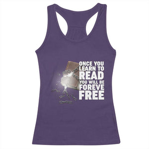 Frederick Douglass Freedom Quote Racerback Tank Top Once You Learn To Read TS12 Purple Print Your Wear