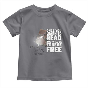 Frederick Douglass Freedom Quote Toddler T Shirt Once You Learn To Read TS12 Charcoal Print Your Wear