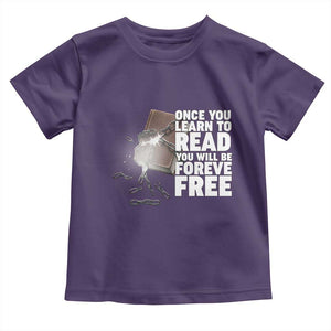 Frederick Douglass Freedom Quote Toddler T Shirt Once You Learn To Read TS12 Purple Print Your Wear