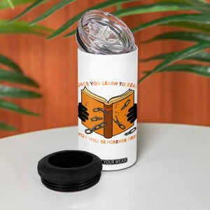 Breaking Every Chain Education 4 in 1 Can Cooler Tumbler Frederick Douglass Quote TS12 Print Your Wear
