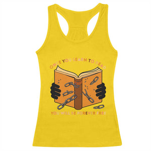 Breaking Every Chain Education Racerback Tank Top Frederick Douglass Quote TS12 Daisy Print Your Wear