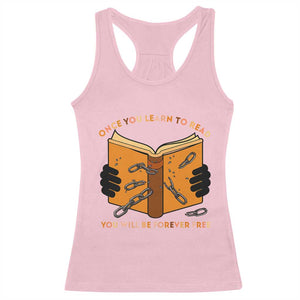 Breaking Every Chain Education Racerback Tank Top Frederick Douglass Quote TS12 Light Pink Print Your Wear