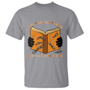 Breaking Every Chain Education T Shirt Frederick Douglass Quote TS12 Sport Gray Print Your Wear
