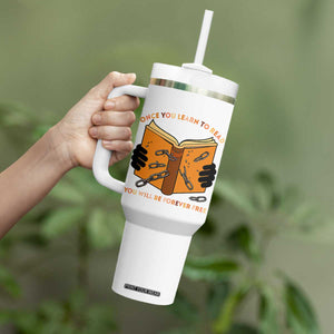 Breaking Every Chain Education Tumbler With Handle Frederick Douglass Quote TS12 Print Your Wear