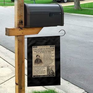 Education Is Freedom Newspaper Garden Flag Frederick Douglass Black History Month Gift TS12 Print Your Wear