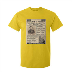 Education Is Freedom Newspaper T Shirt For Kid Frederick Douglass Black History Month Gift TS12 Daisy Print Your Wear