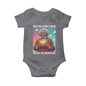 Frederick Douglass Reading And Freedom Baby Onesie African American Heritage TS12 Charcoal Print Your Wear