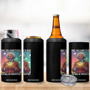 Frederick Douglass Reading And Freedom 4 in 1 Can Cooler Tumbler African American Heritage TS12 Print Your Wear