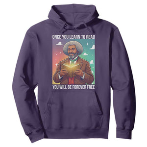 Frederick Douglass Reading And Freedom Hoodie African American Heritage TS12 Purple Print Your Wear