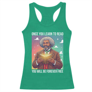 Frederick Douglass Reading And Freedom Racerback Tank Top African American Heritage TS12 Irish Green Print Your Wear