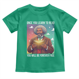 Frederick Douglass Reading And Freedom Toddler T Shirt African American Heritage TS12 Irish Green Print Your Wear