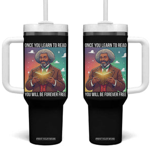 Frederick Douglass Reading And Freedom Tumbler With Handle African American Heritage TS12 One Size: 40 oz Black Print Your Wear