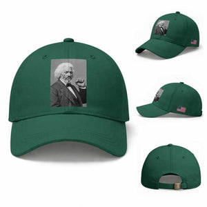 Strong Black History Leader Baseball Cap Frederick Douglass Empowerment TS12 Baseball Cap Universal Fit Irish Green Print Your Wear