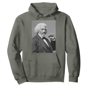 Strong Black History Leader Hoodie Frederick Douglass Empowerment TS12 Military Green Print Your Wear
