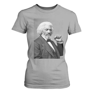 Strong Black History Leader T Shirt For Women Frederick Douglass Empowerment TS12 Sport Gray Print Your Wear