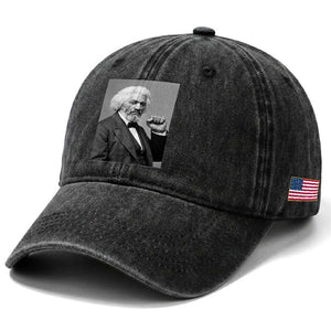 Strong Black History Leader Washed Cotton Baseball Cap Frederick Douglass Empowerment TS12 Print Your Wear