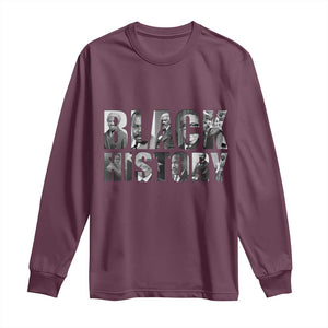 African American Leaders Long Sleeve Shirt Black History Month Legends TS12 Maroon Print Your Wear