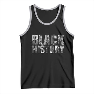 African American Leaders Tank Top Black History Month Legends TS12 Black Athletic Heather Print Your Wear