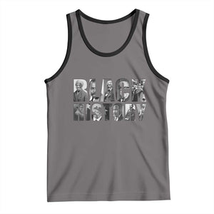 African American Leaders Tank Top Black History Month Legends TS12 Deep Heather Black Print Your Wear