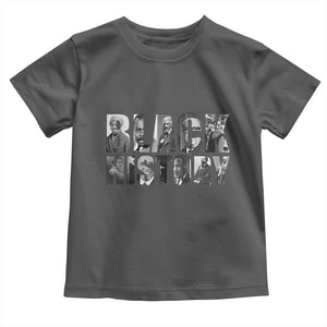 African American Leaders Toddler T Shirt Black History Month Legends TS12 Dark Heather Print Your Wear