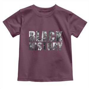 African American Leaders Toddler T Shirt Black History Month Legends TS12 Maroon Print Your Wear