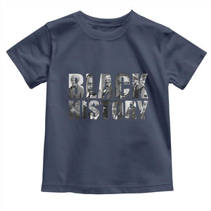 African American Leaders Toddler T Shirt Black History Month Legends TS12 Navy Print Your Wear