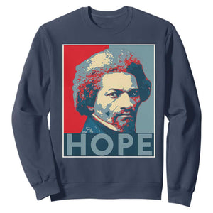 Frederick Douglass Hope Poster Sweatshirt African American Heritage TS12 Navy Print Your Wear