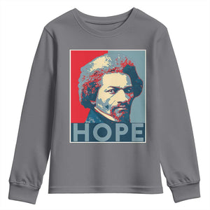 Frederick Douglass Hope Poster Youth Sweatshirt African American Heritage TS12 Charcoal Print Your Wear