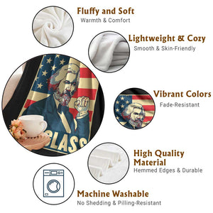 Frederick Douglass American Hero Throw Blanket Black History Month Gift TS12 Print Your Wear