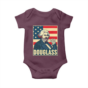 Frederick Douglass American Hero Baby Onesie Black History Month Gift TS12 Maroon Print Your Wear