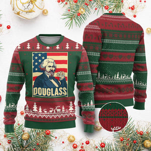 Frederick Douglass American Hero Ugly Christmas Sweater Black History Month Gift TS12 Red Green Print Your Wear