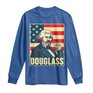 Frederick Douglass American Hero Long Sleeve Shirt Black History Month Gift TS12 Royal Blue Print Your Wear