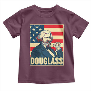 Frederick Douglass American Hero Toddler T Shirt Black History Month Gift TS12 Maroon Print Your Wear