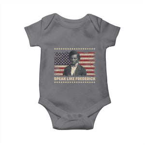 Speak Like Frederick Baby Onesie Black History Month Gift TS12 Charcoal Print Your Wear