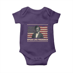 Speak Like Frederick Baby Onesie Black History Month Gift TS12 Purple Print Your Wear