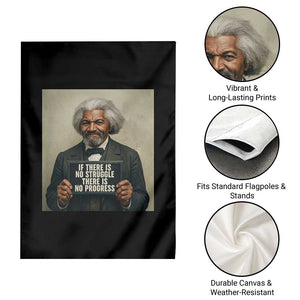 Frederick Douglass Quote Garden Flag If There Is No Struggle There Is No Progress TS12 Print Your Wear