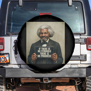 Frederick Douglass Quote Spare Tire Cover If There Is No Struggle There Is No Progress TS12 No hole Black Print Your Wear
