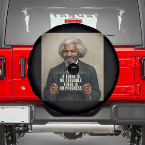 Frederick Douglass Quote Spare Tire Cover If There Is No Struggle There Is No Progress TS12 Black Print Your Wear