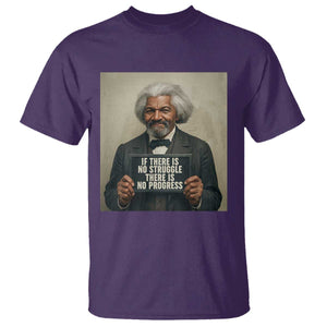 Frederick Douglass Quote T Shirt If There Is No Struggle There Is No Progress TS12 Purple Print Your Wear