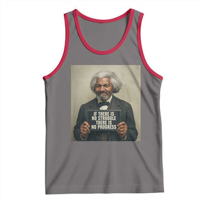 Frederick Douglass Quote Tank Top If There Is No Struggle There Is No Progress TS12 Deep Heather Red Print Your Wear