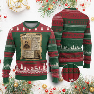 If There Is No Struggle No Progress Ugly Christmas Sweater Frederick Douglass Newspaper TS12 Red Green Print Your Wear