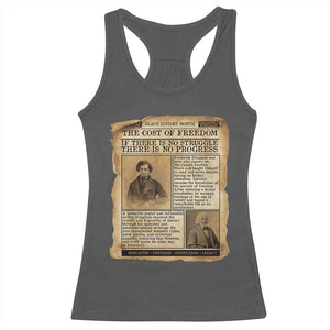 If There Is No Struggle No Progress Racerback Tank Top Frederick Douglass Newspaper TS12 Dark Heather Print Your Wear